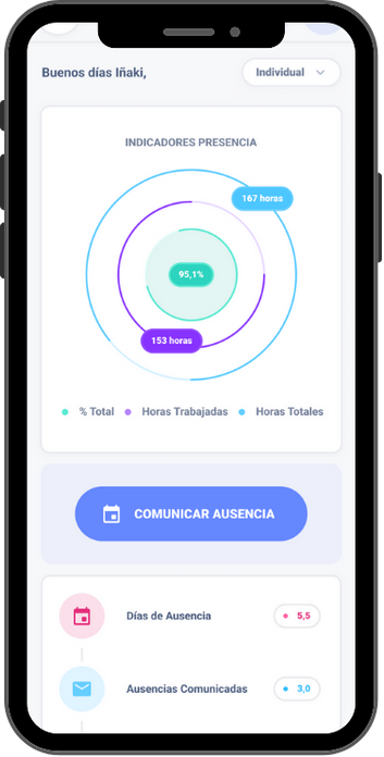 Aplicación móvil de Presentia